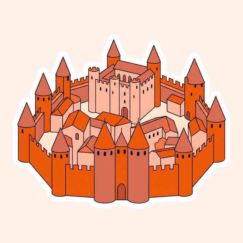 La cité de Carcassonne illustrée