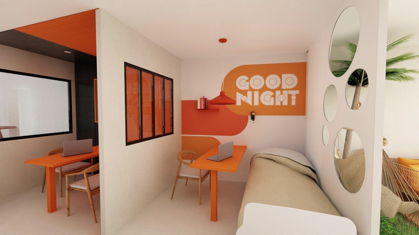 La chambre « Good night » de l'agence